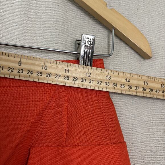Vintage Caroline Rohmer Pencil Skirt Women Small Orange Librarian Chic Secretary - Picture 3 of 7